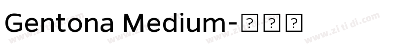 Gentona Medium字体转换